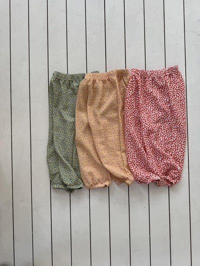 LePetitmot26｜(80-125cm) 水果圖案寬鬆褲2