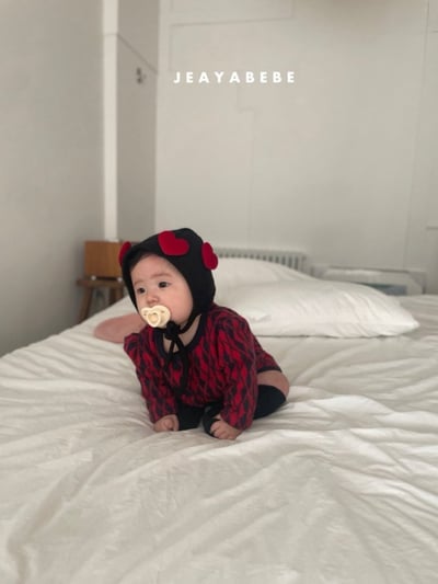 JEAYA08｜(3m-12m) 3色復古菱形針織套裝12