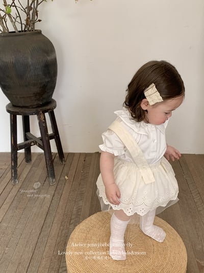 JE19｜(73-120cm) 花邊襯衫/吊帶包屁裙7