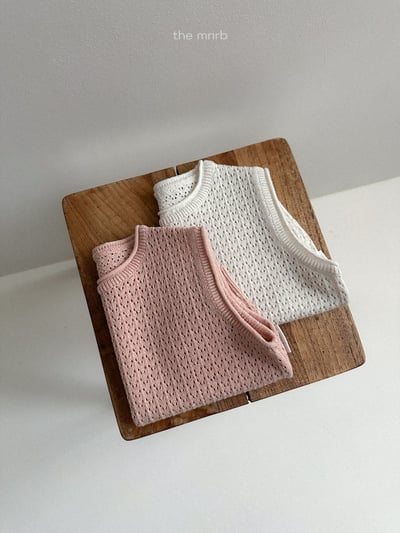 MiniRobe33｜(70-110) 鏤空針織背心5