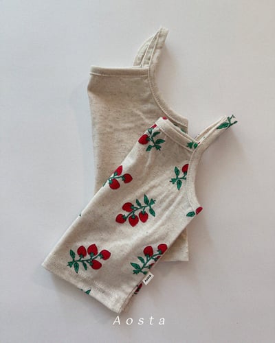 AOSTA24｜(6m-5y) 2款亞麻細肩小可愛3