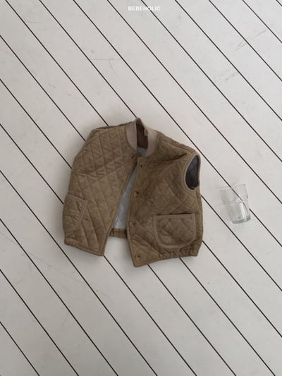 Bebe holic20｜(6m-18m) 菱格紋口袋背心16