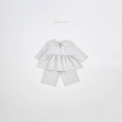 bebe nine14  (65-115) 2色經典蝴蝶結綁帶套裝15