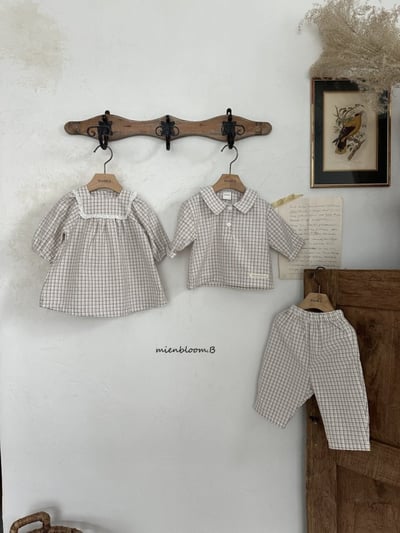 Bloom.b26｜(0m-7y) 經典格紋洋裝8