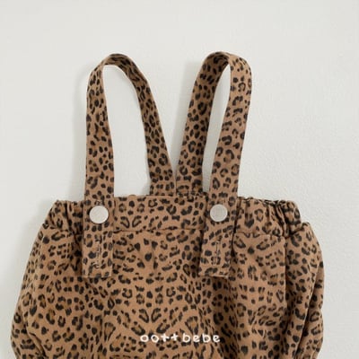 Oottbebe06｜(0m-12m)豹紋吊帶包屁褲9