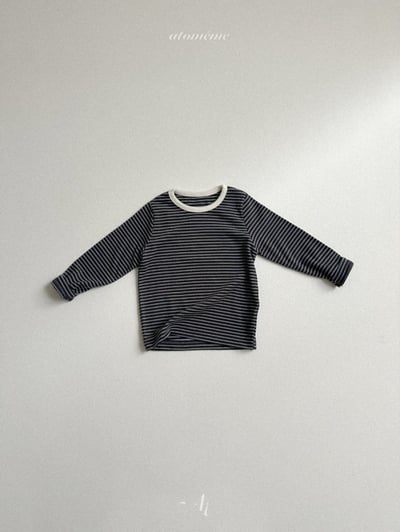 Atomeme26｜(70cm-110cm) 圓領條紋上衣9