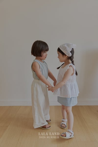 lala land49｜(75-120cm) 2色荷葉無袖背心7