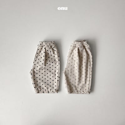 onu 52｜(70cm-115cm) 摺撊波點九分褲5