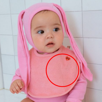 Oottbebe33｜(Free) 糖果色方形口水巾2