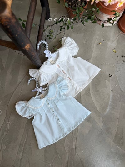 Marron23｜(1y-6y) 珍妮刺繡翻領襯衫4