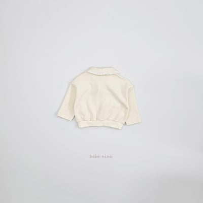 bebe nine35  (65-115) 3色蕾絲荷葉有領上衣22