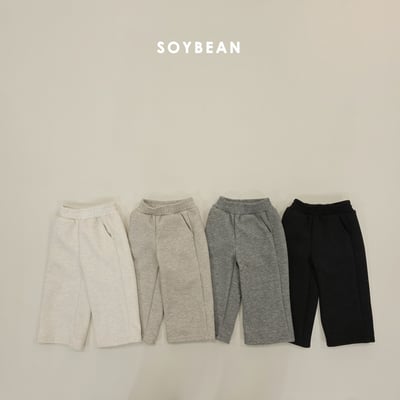 Soybean77｜(75cm-118cm) 舒適抓絨寬褲1
