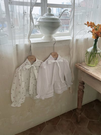 Azalea13｜(85-118cm) 蝴蝶結襯衫2