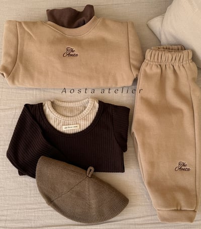 AOSTA24｜(6m-5y) 層次設計羅紋上衣22