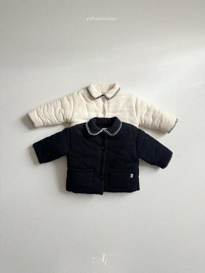 Atomeme35｜(70cm-110cm) 滾邊夾層棉厚外套11