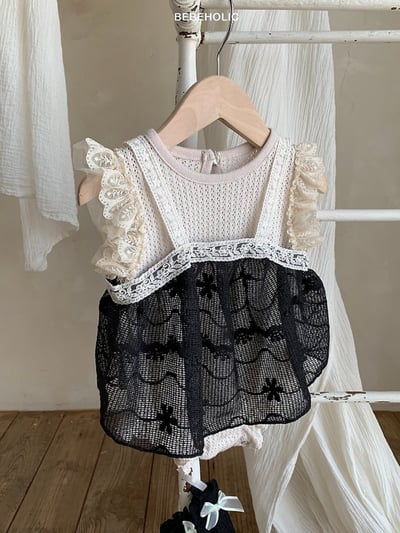 Bebe holic51｜(Free) 蝴蝶結蕾絲背心8