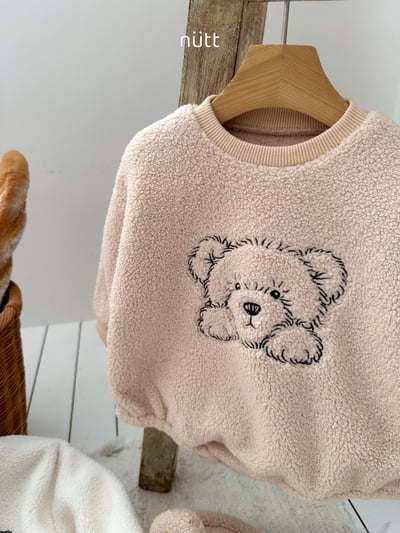 Nutt06｜(3m-16m) 小熊刷毛含小熊帽25