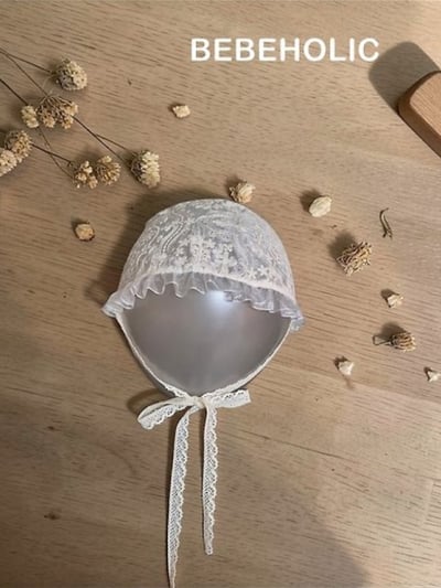 Bebe holic63｜(Free) 蕾絲漁夫綁帶帽5