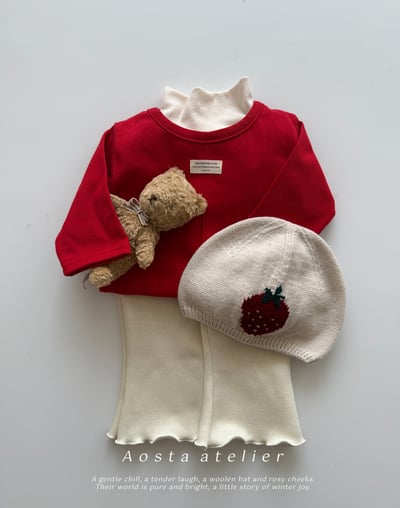 AOSTA19｜(0y-4y) 草莓印花針織帽18