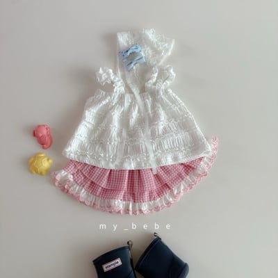 my_bebe27｜(80-120cm) 格紋蓬蓬褲裙9