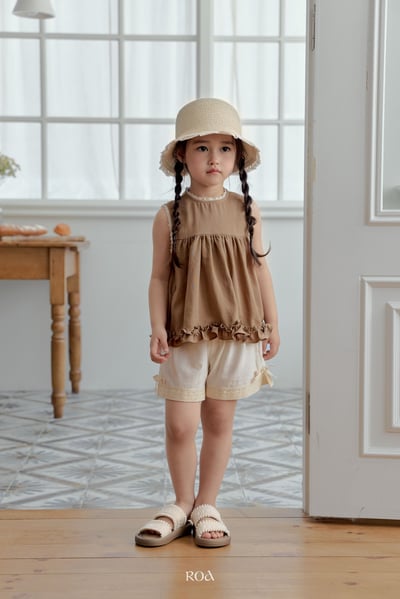 ROA18｜(6m-18m) 2色蕾絲滾邊荷葉擺背心8