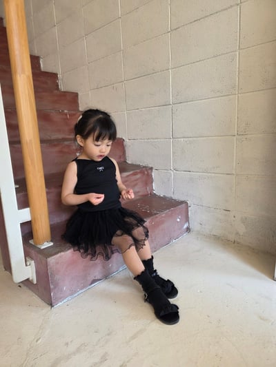 Color09｜(75-115cm) 蝴蝶結印花背心7