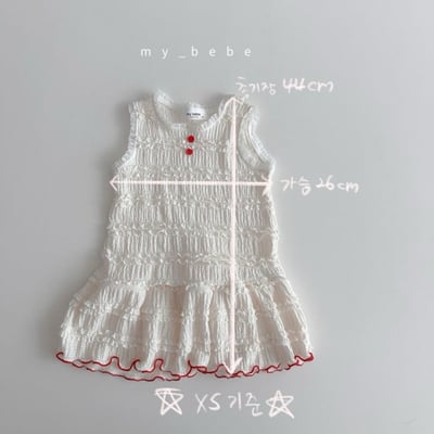 my_bebe19｜(80-120cm) 褶皺無袖洋裝11
