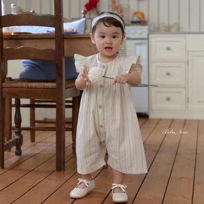 bebe nine32  (6m-24m) 2色簡約線條連身服9