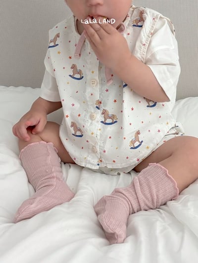 lala land19｜(3m-18m) 2色滿版小木馬短褲12