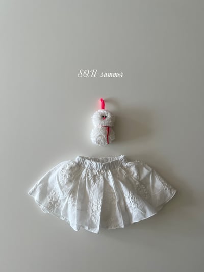 SO.U16｜(6m-4y) 刺繡包屁短裙1