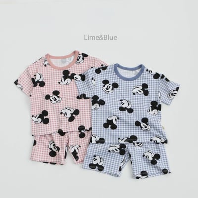 LIME&BLUE02｜(55-118cm MOM )  迪士尼親子居家服6