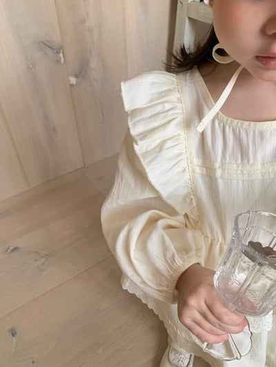 jenny bébé｜(66-90cm) 棉質飛袖蛋糕裙包屁衣5