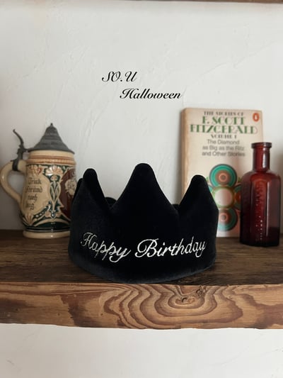 SO.U02｜(Free)  刺繡生日皇冠帽1