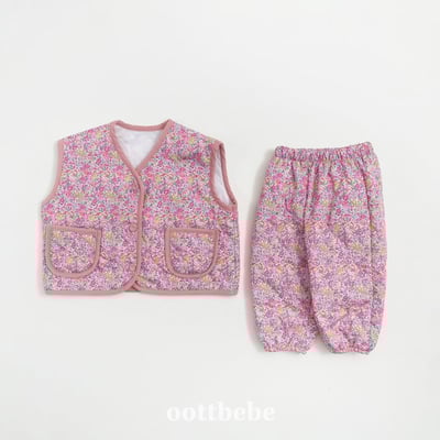 Oottbebe38｜(1y-7y) 	氣質小碎花背心套裝7