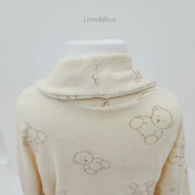 LIME&BLUE25｜(90-112cm MOM)  小熊親子綁帶睡袍10