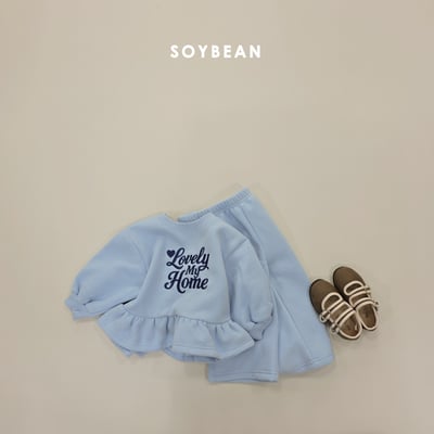 Soybean52｜(75cm-118cm) 荷葉裙擺直筒褲套裝7