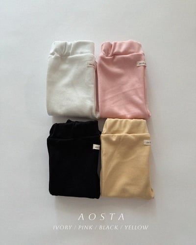 AOSTA03｜(6m-5y) 4色木耳邊果凍褲4