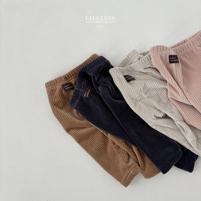 lala land35｜(60cm-83cm) 4色絨面坑條緊身褲2