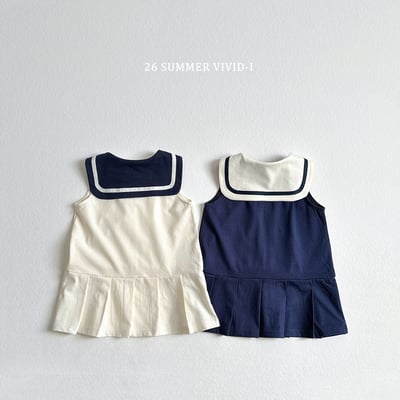 vivid31｜(78cm-125cm) 2款海軍無袖水手連身裙2