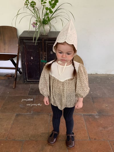 JE555｜(66-90cm) 田園碎花包屁衣7