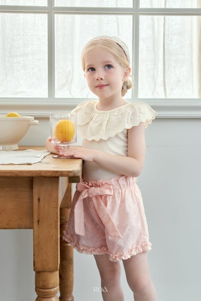 ROA26｜(6m-18m) 2色蕾絲大翻領上衣11