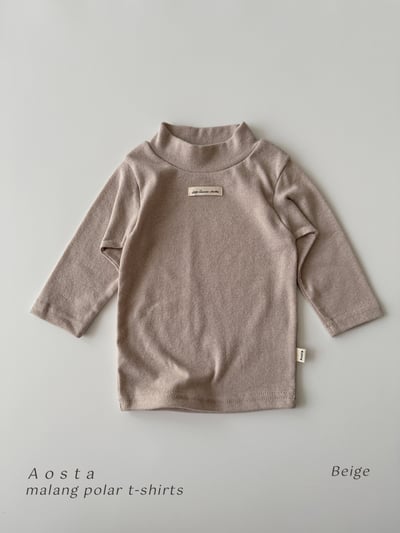 AOSTA56｜(6m-5y) 小標中高領上衣4