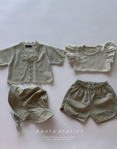 AOSTA33｜(6m-5y) 3款綁帶針織開衫外套20