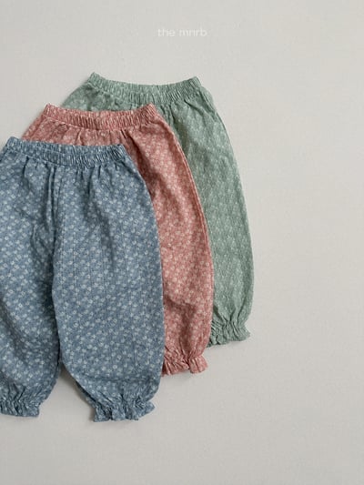 MiniRobe04｜(70-110) 雪花印花縮口長褲5