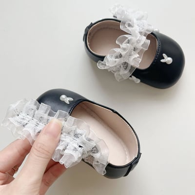 兔子珍珠蕾絲學步鞋23