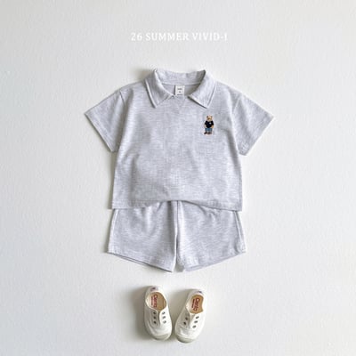 vivid28｜(78cm-125cm) 4款卡拉熊刺繡翻領套裝7
