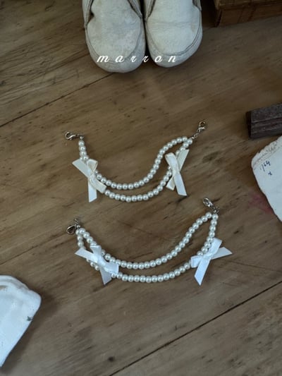 Marron53｜(1y-6y) 蕾絲層次褲裙不含珍珠吊墜12