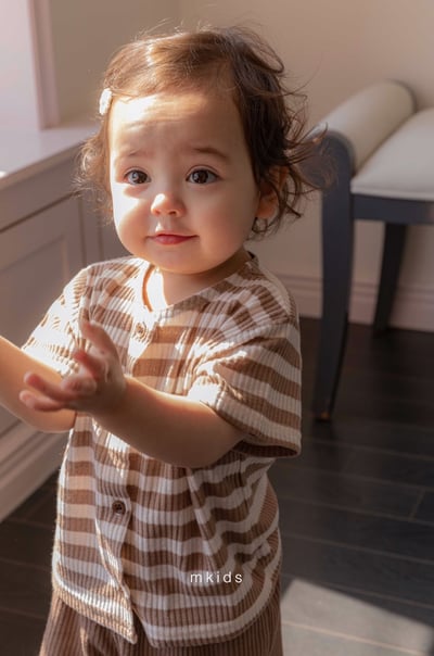 M-KIDS21｜(65-115cm) 條紋小標套裝16