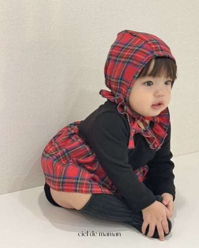 Cieldemaman15｜(3M~15M)  2色瑪麗格子連身裙5
