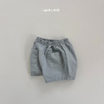 lala land02｜(3m-18m) 3色口袋棉質短褲16